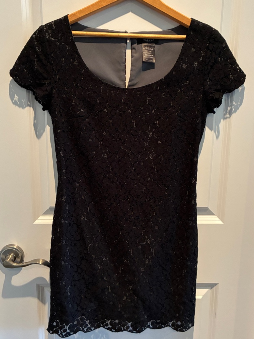 Aritzia Talula Black Lace Mini Dress